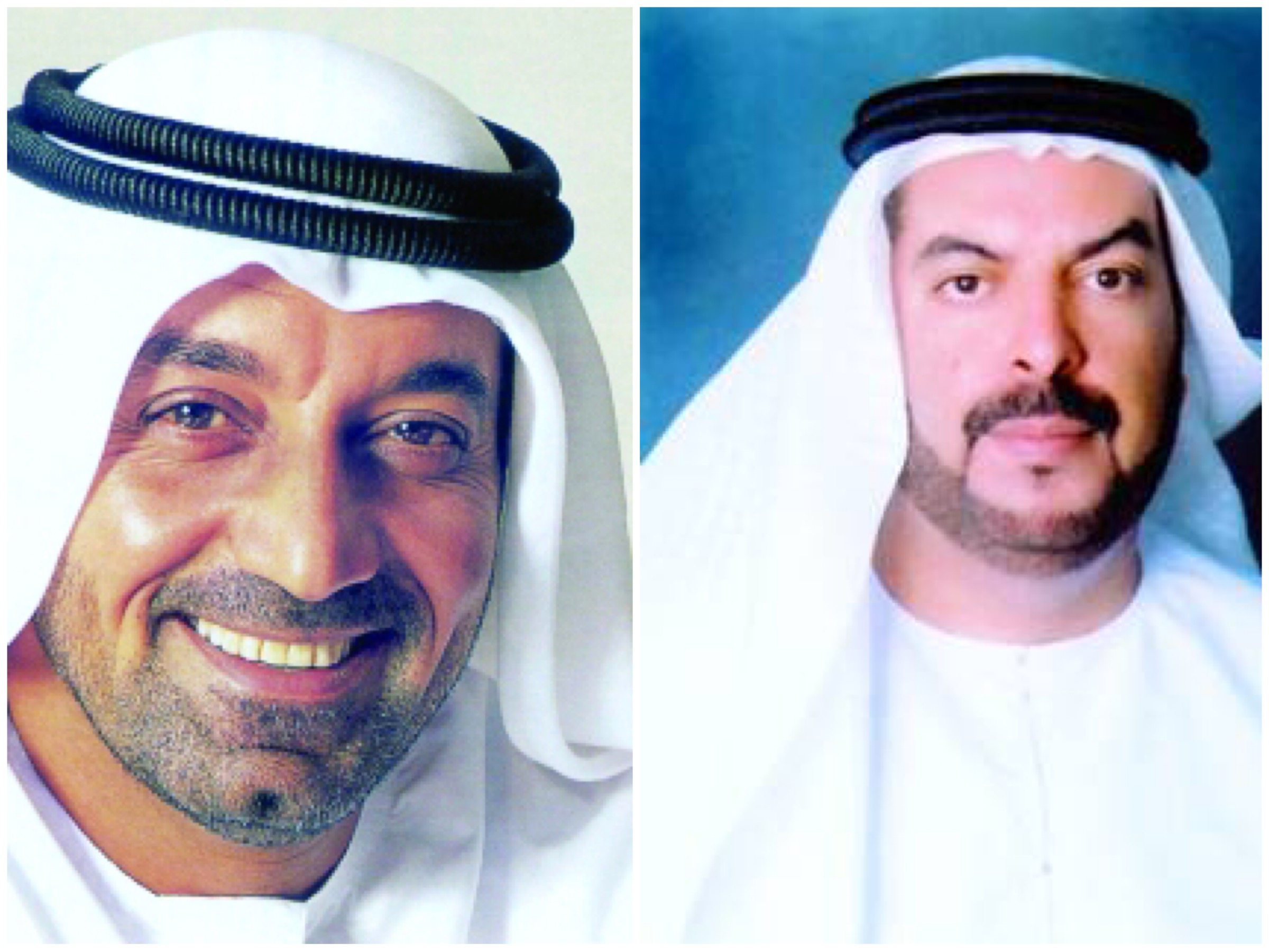 الصورة : سمو الشيخ أحمد بن سعيد آل مكتوم و سعادة عارف المهيري المدير التنفيذي لمركز دبي للإحصاء