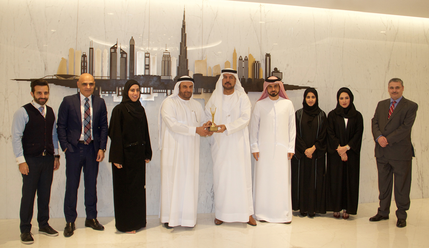 ​Image: H.E Abdulla Al Shaibani, H.E Arif Al Muhairi & technical team
