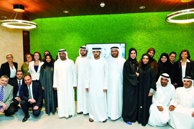 Image: HH Sheikh Hamdan with the team